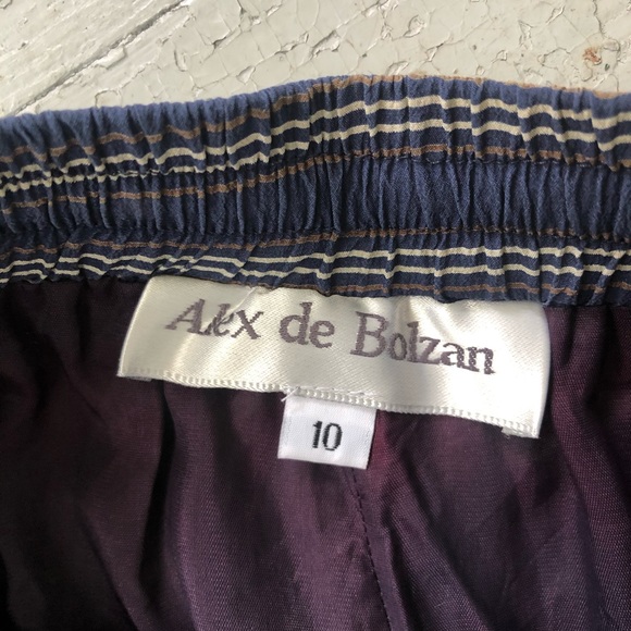 Vintage Striped Silk Pants - Picture 3 of 5